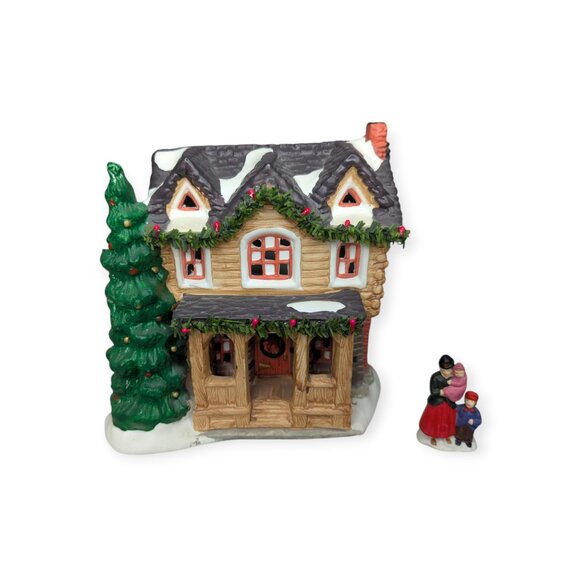 Vintage 1995 Christmas Valley Original Collectors Series Light Up Ceramic House - Picture 5 of 16